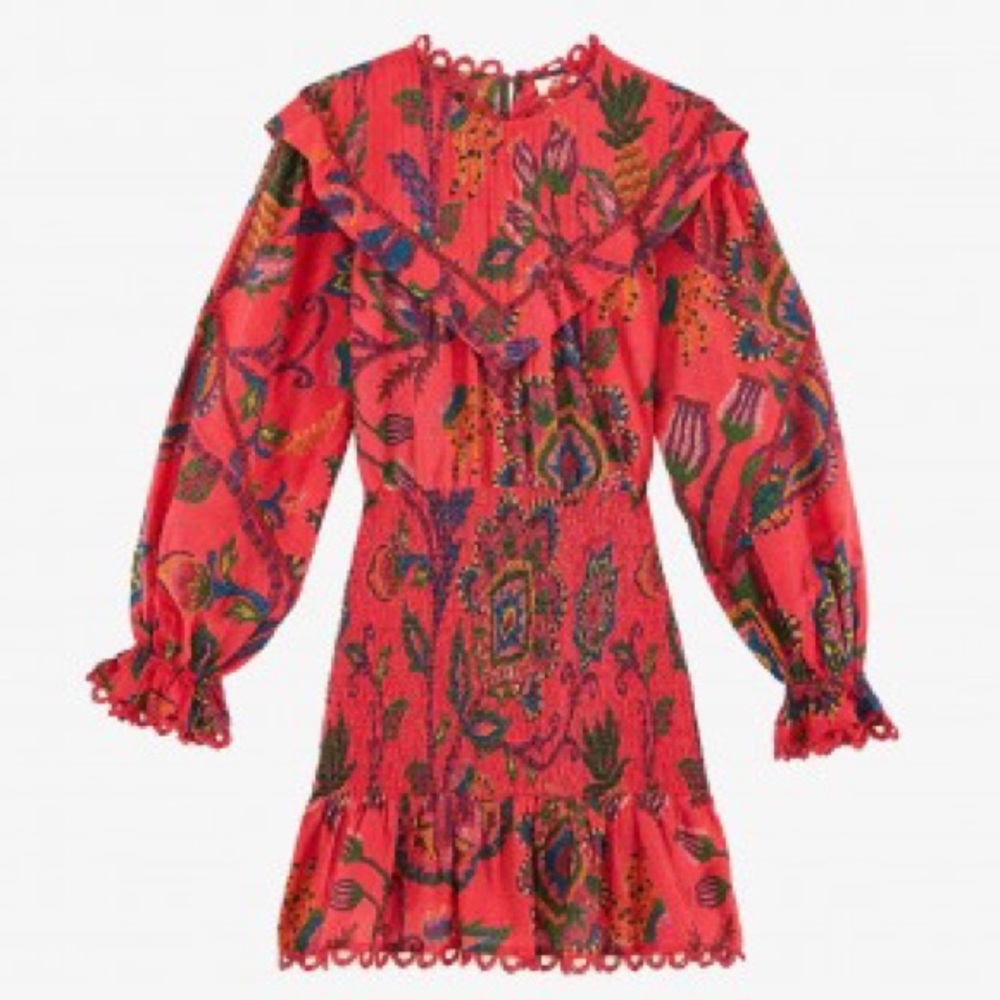 FARM Rio Red Paisley Mini Dress - Picture 6 of 12